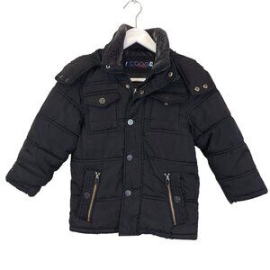 Coogi Kids Full Zip Puffer Jacket with Removable Hood Size 5/6
